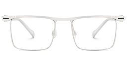 Violet Silver Browline Glasses1