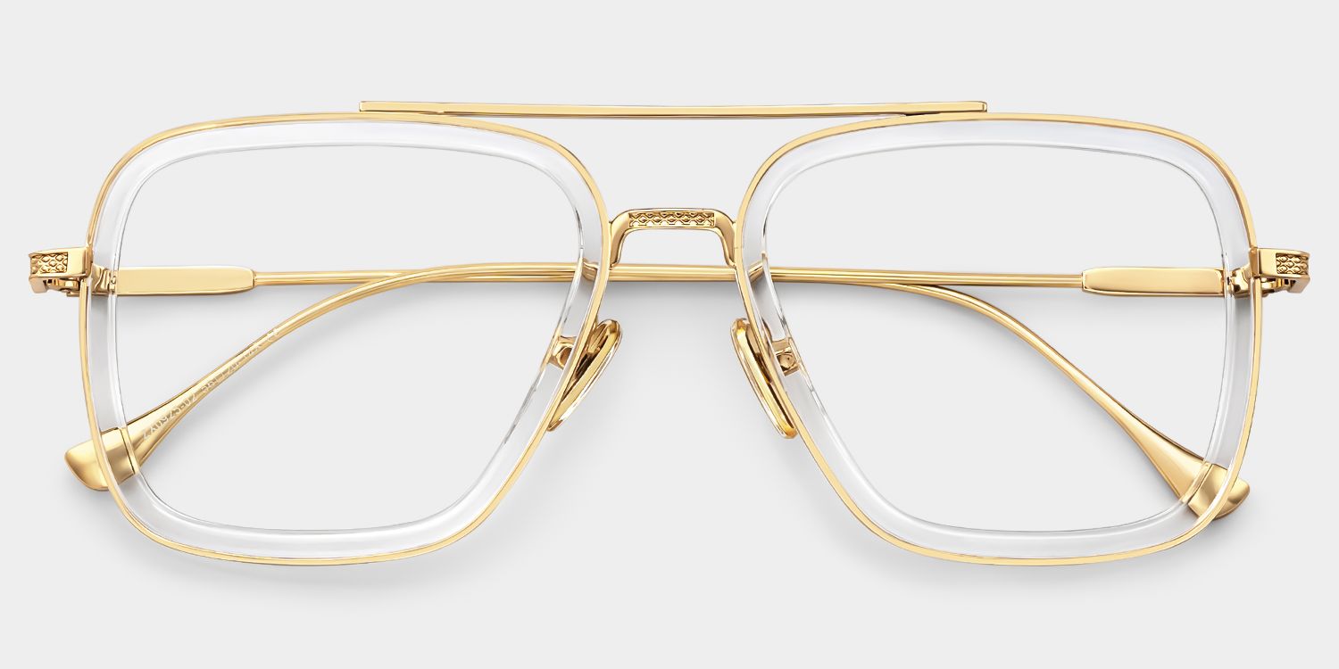 Gifford Aviator Clear Frame Glasses | ZEELOOL Canada3