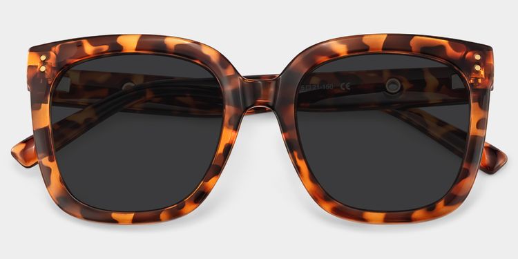 Ebony Square Tortoise Glasses