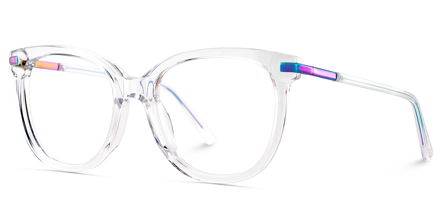 Round Grey Glasses With a Crystal Color3