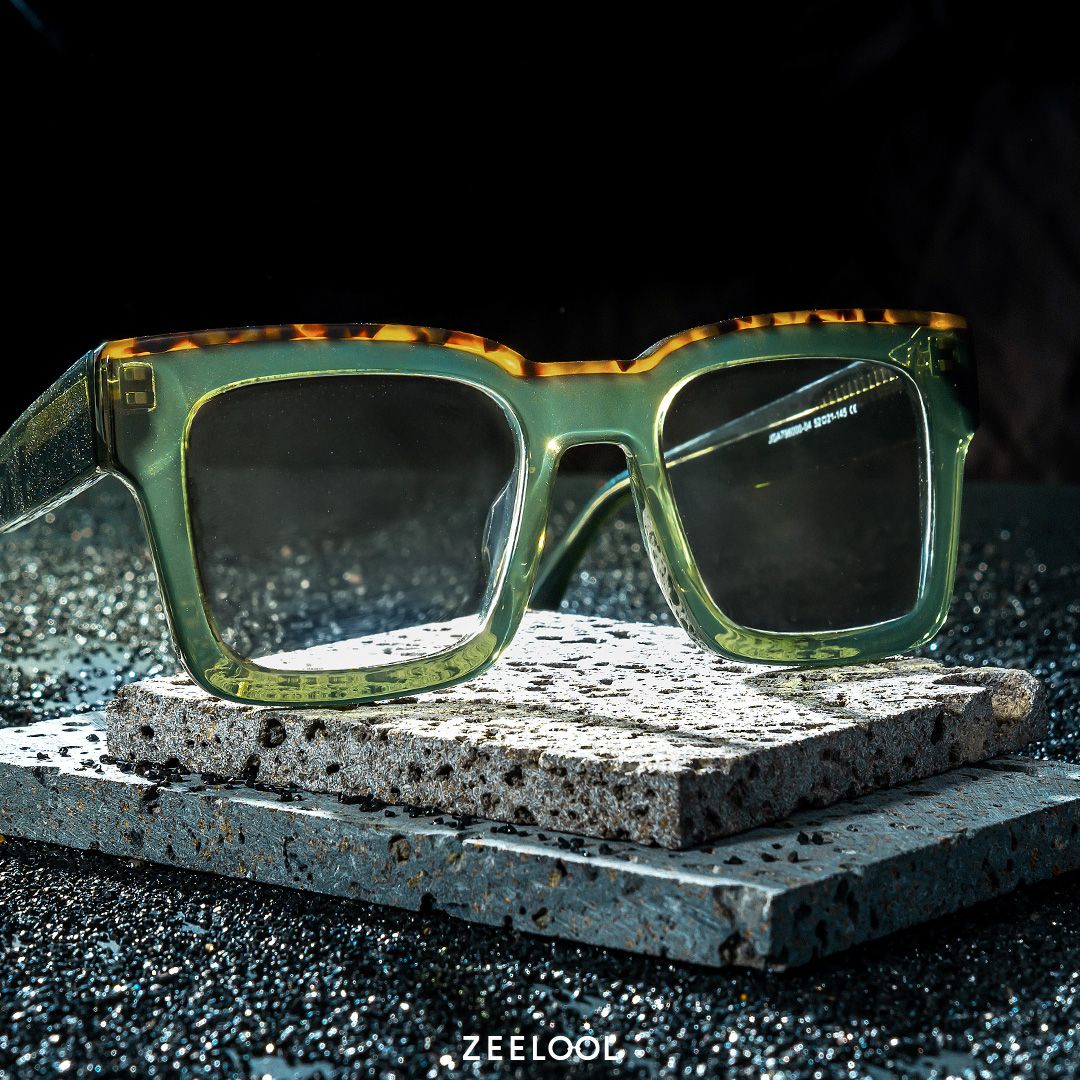 Vorse Square Green Color Frame Glasses for Men | ZEELOOL Canada4