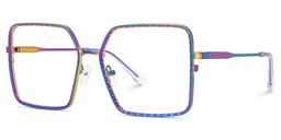 Toure Iridescent Square Glasses1
