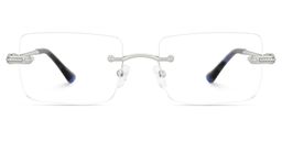 Peavy Rectangle Silver Glasses2