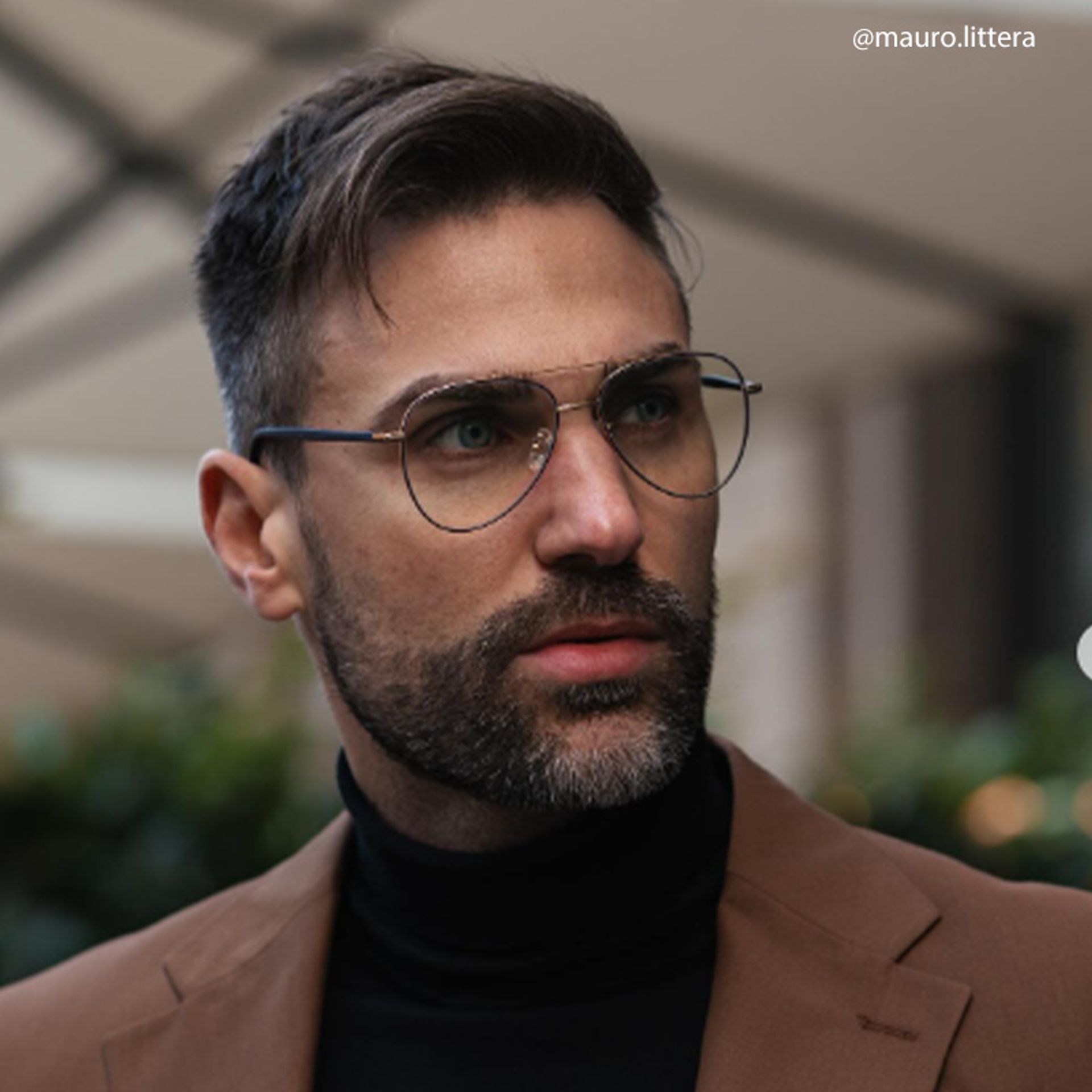 Paige Aviator Black-Gold Glasses | ZEELOOL Canada7