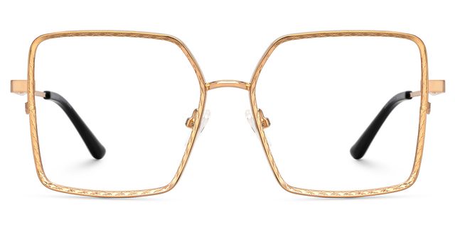 Toure Square Gold Glasses