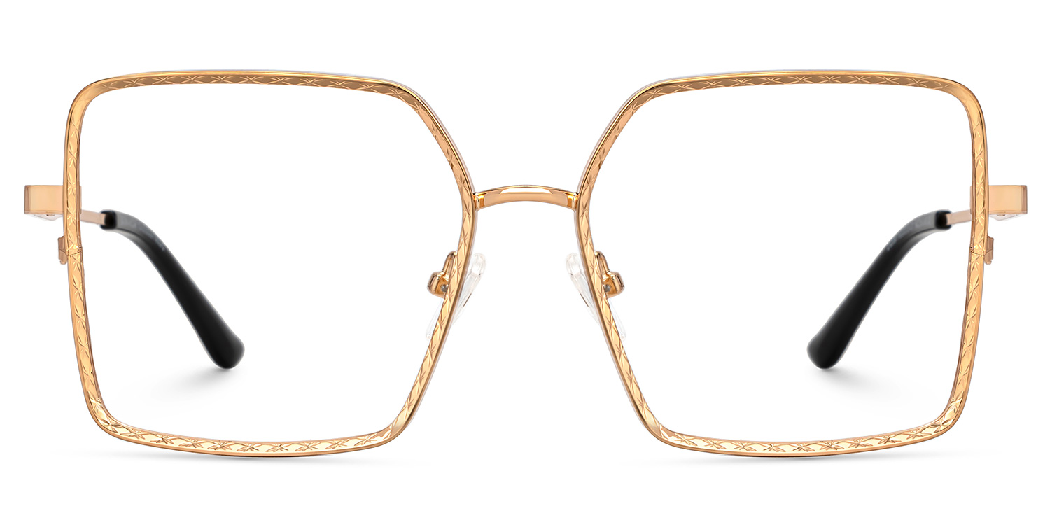 Toure Square Gold Glasses