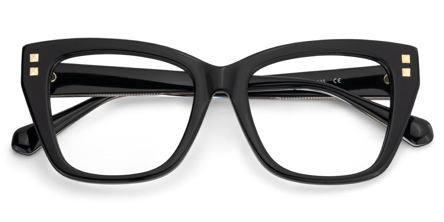 Tessia Black Square Glasses Women's Glasses| ZEELOOL Canada2