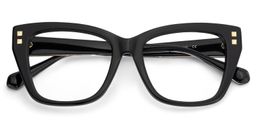Tessia Square Black Glasses2
