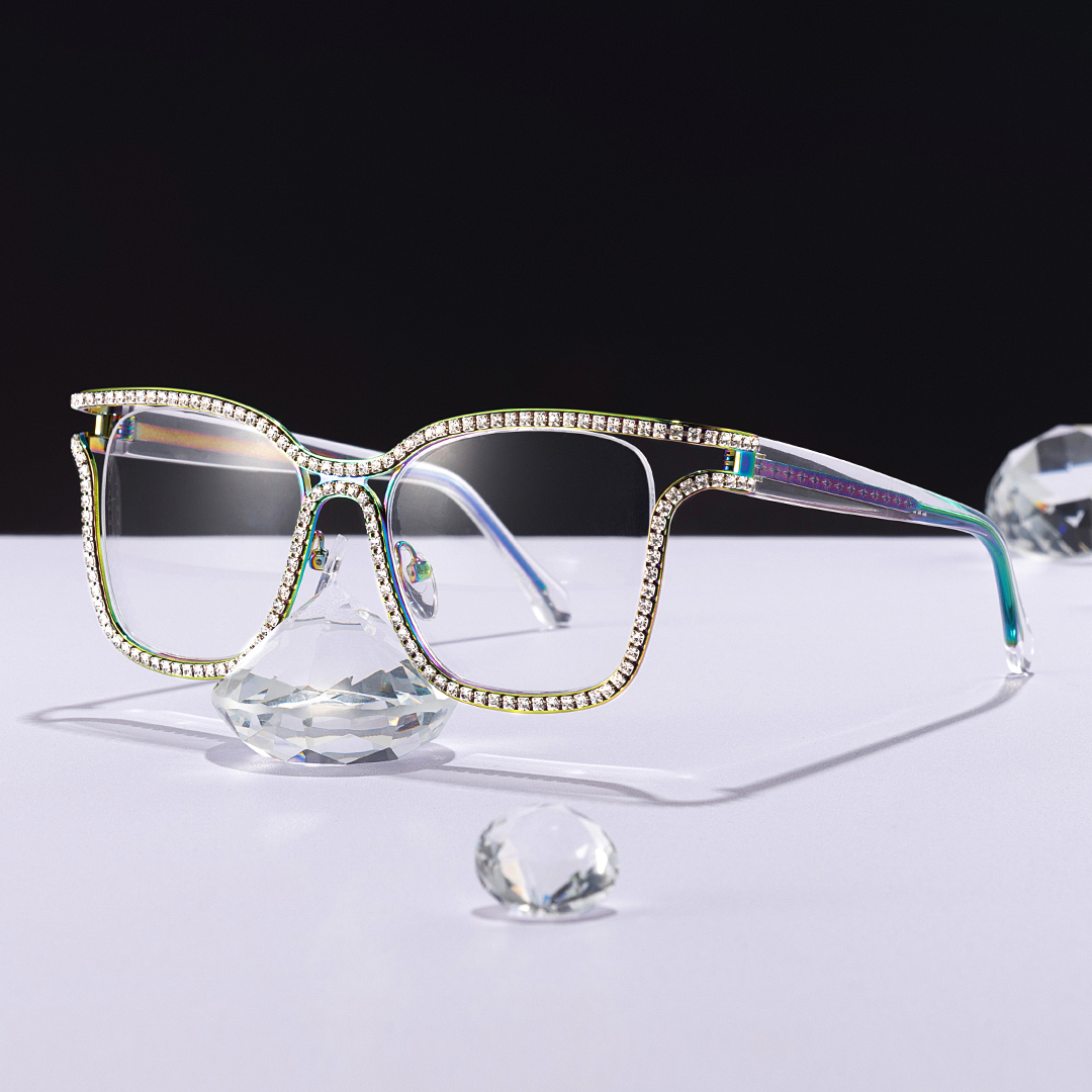 Shine Square Iridescent Glasses0