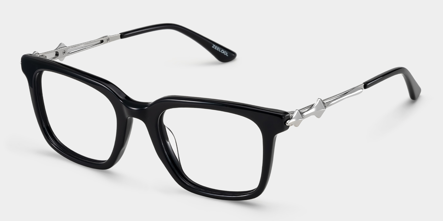 Reese Square Black Glasses4
