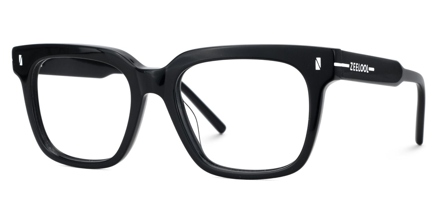Rectangle Black Eyeglasses For Men3