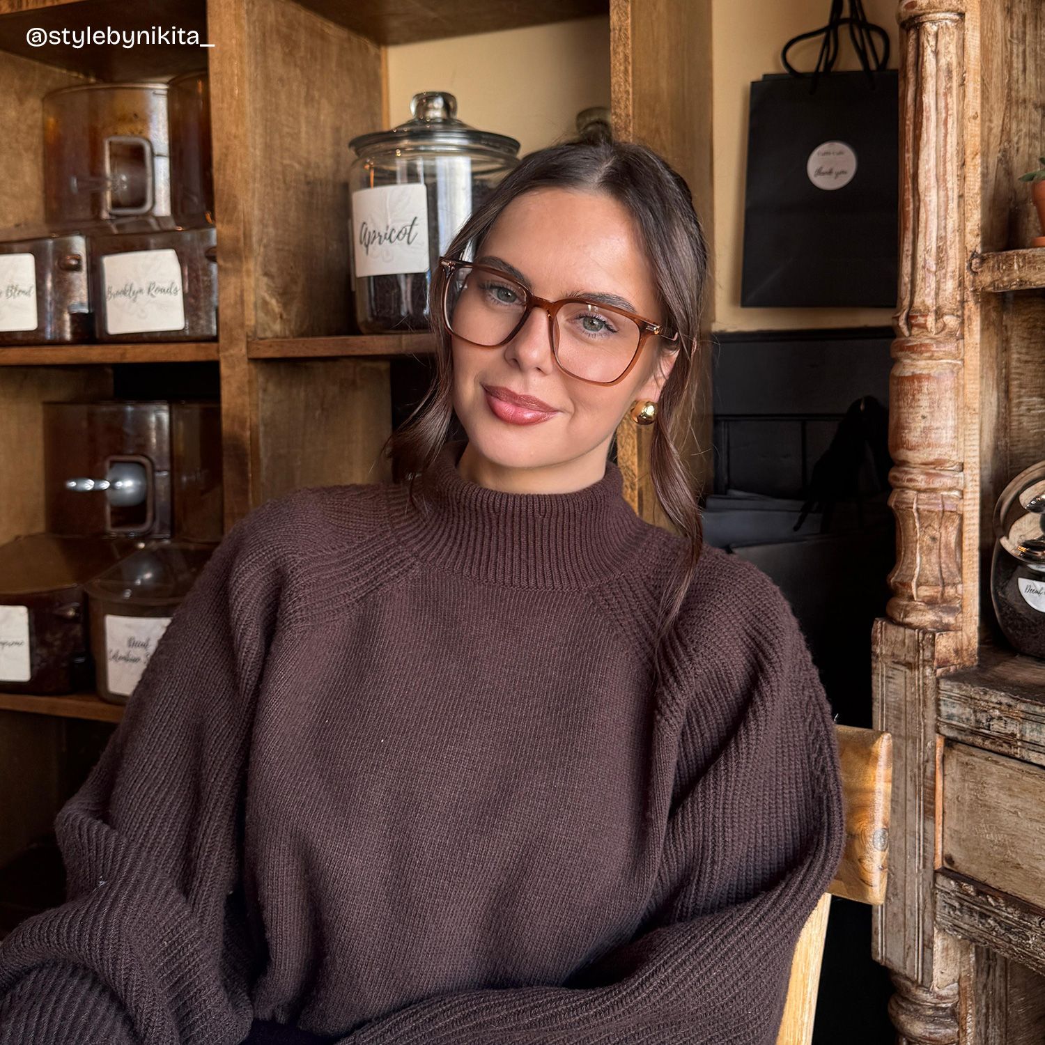 Jude Light Brown Square Glasses Frames for Women | ZEELOOL6