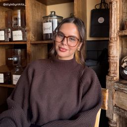 Jude Light Brown Square Glasses6