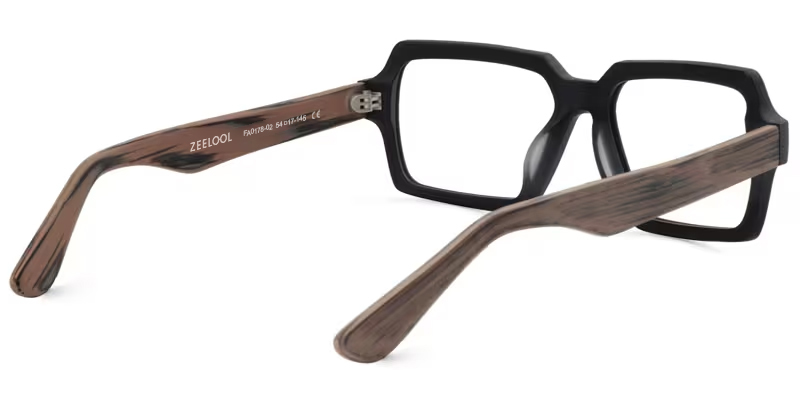 Arthur Geometric Black Eyeglasses and Thin Frames5