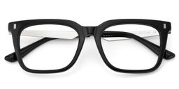 Brooke Rectangle Black Glasses2