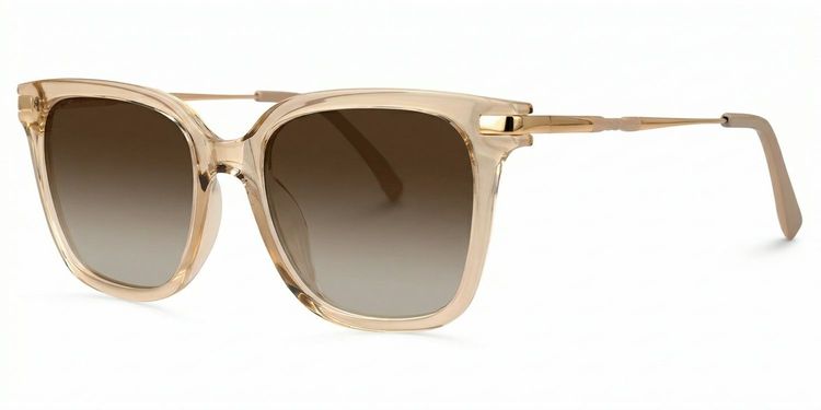 Jacqui Square Beige Glasses