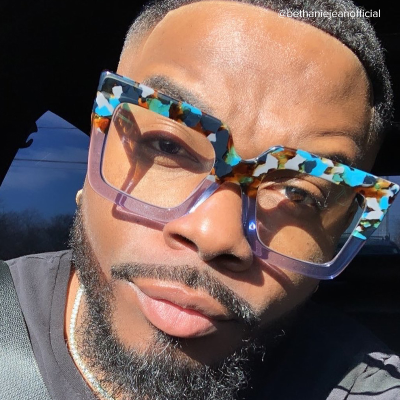 Brandon Square Blue Glasses4