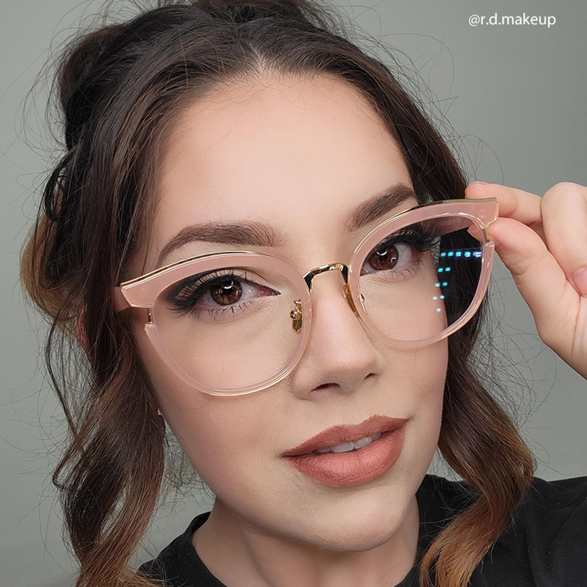 Eleanore Cat Eye Pink Frame Glasses | ZEELOOL Canada7