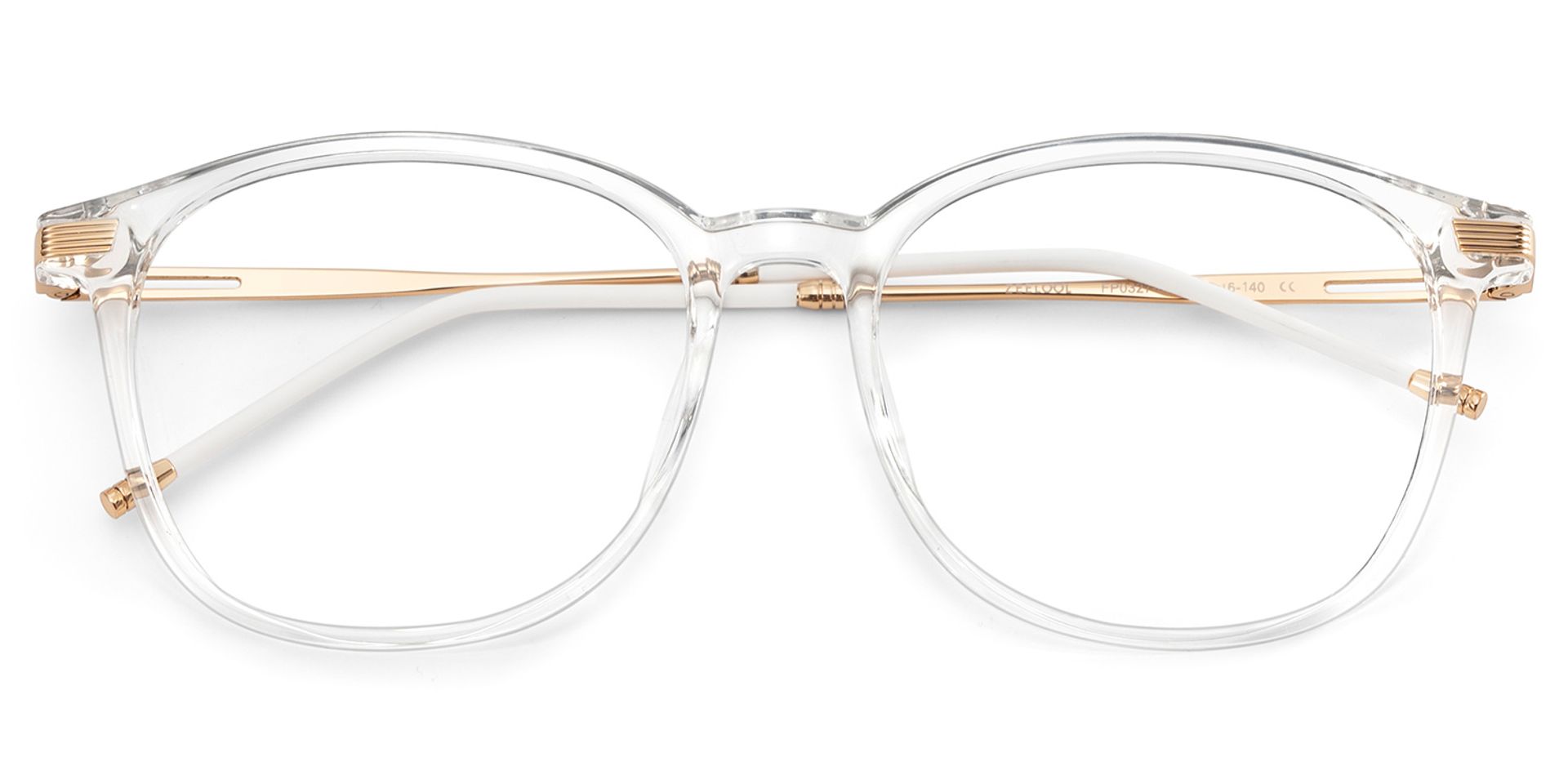 Clear Greene Square Eyeglasses and Glasses Frames1