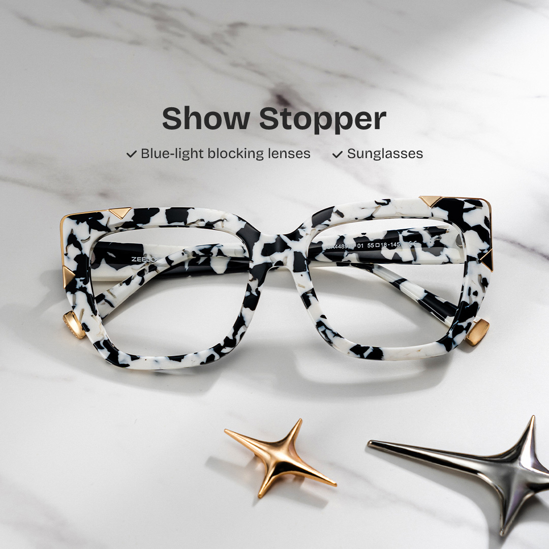 Dax Square cow print Glasses0