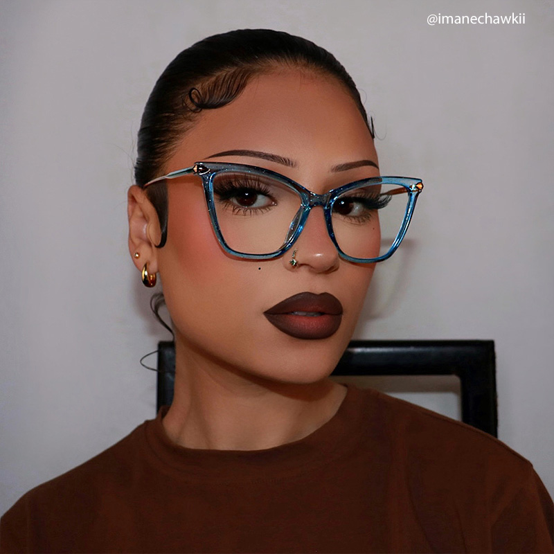 Hilary Butterfly Blue Glasses | ZEELOOL Canada6