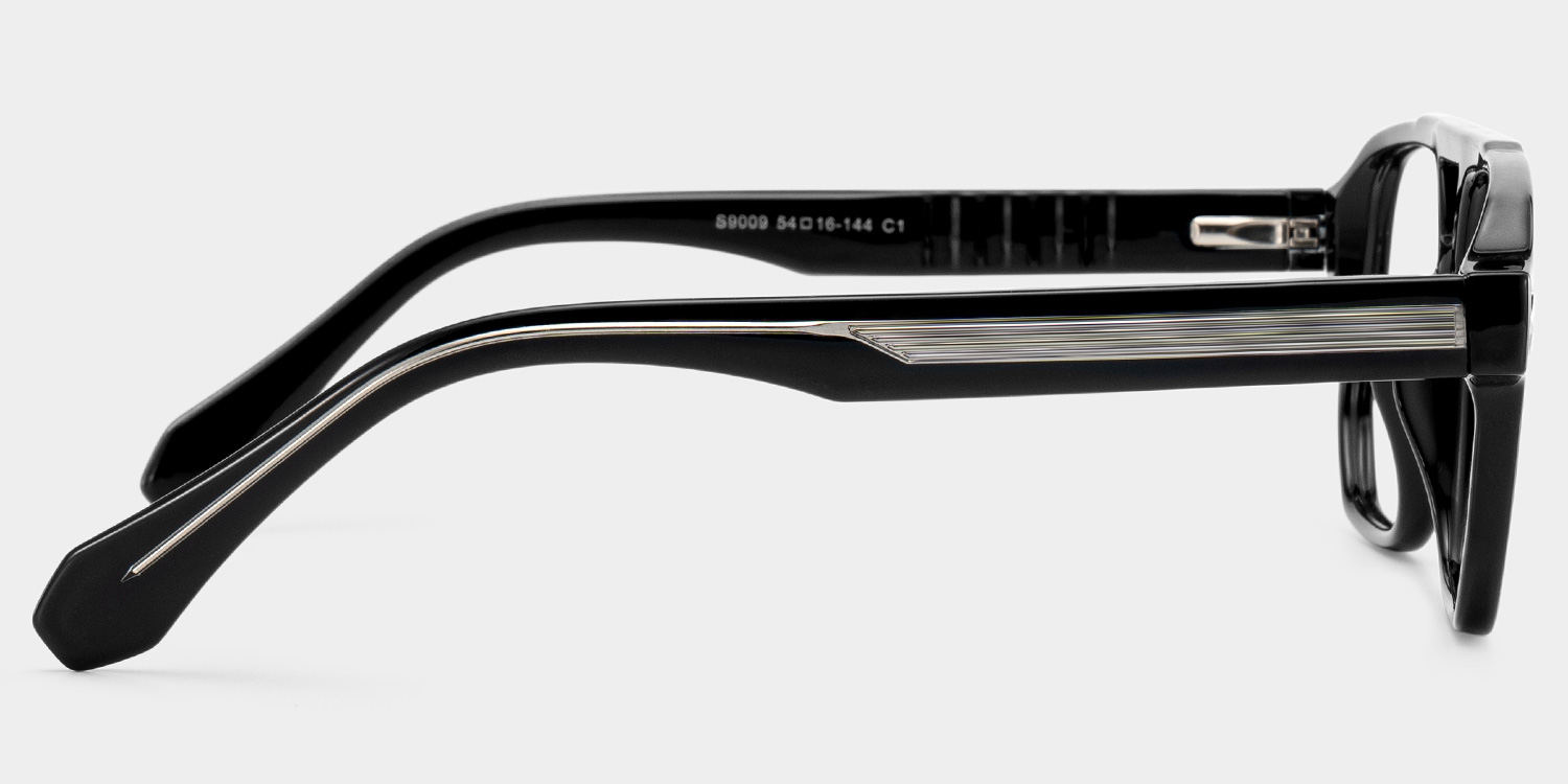 Colton Aviator Black Glasses4