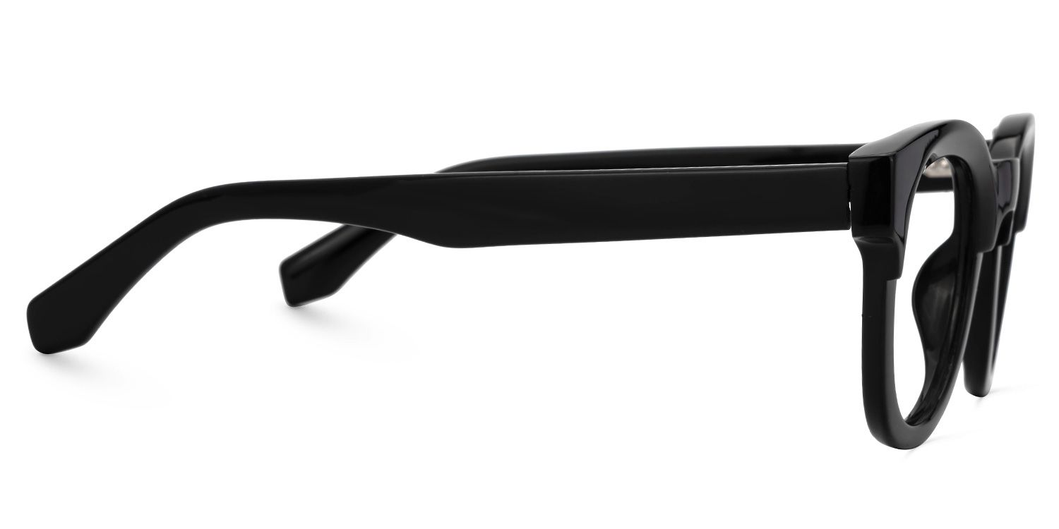 Affordable Black Frame Foraker Round Glasses | ZEELOOL Canada2
