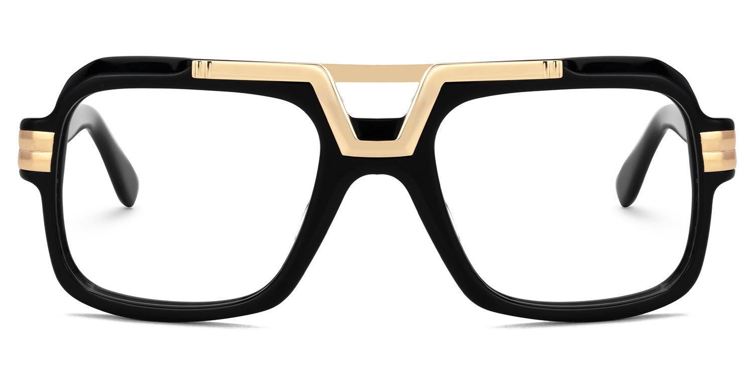 Croswell Acetate Aviator Black Frame Glasses | ZEELOOL Canada0