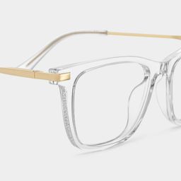 Selena Clear Rectangle Glasses4