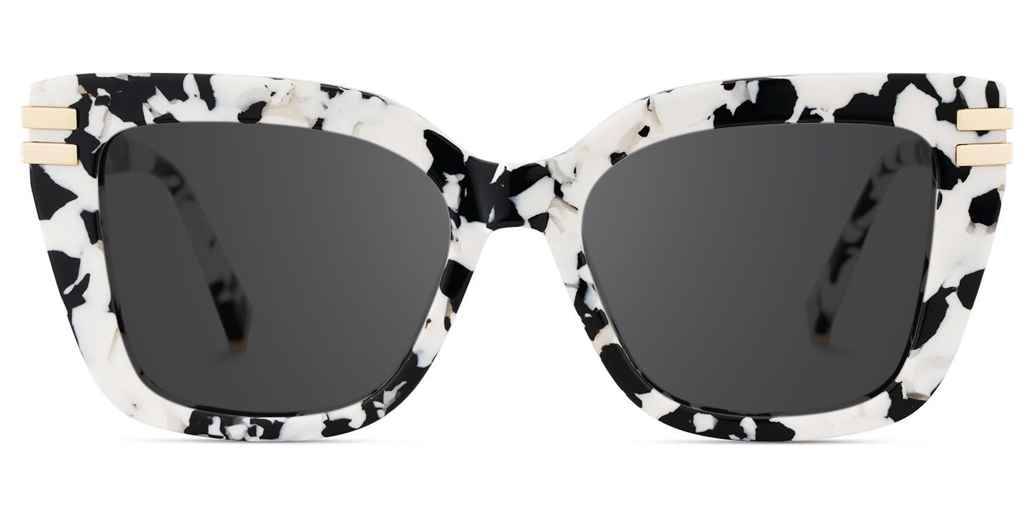 Cardozo Cow Print Square Polarized Sunglasses for Driving | ZEELOOL CA0