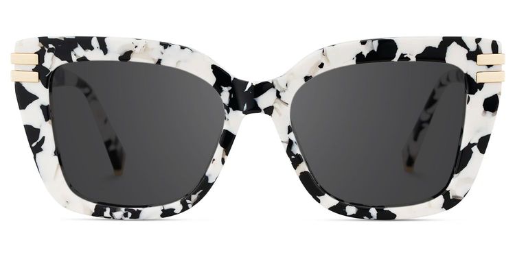 Cardozo Cow Print Square Sunglasses