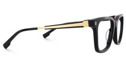 Charlton Rectangle Black Glasses4