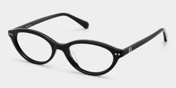 Ashby Black Oval Glasses2