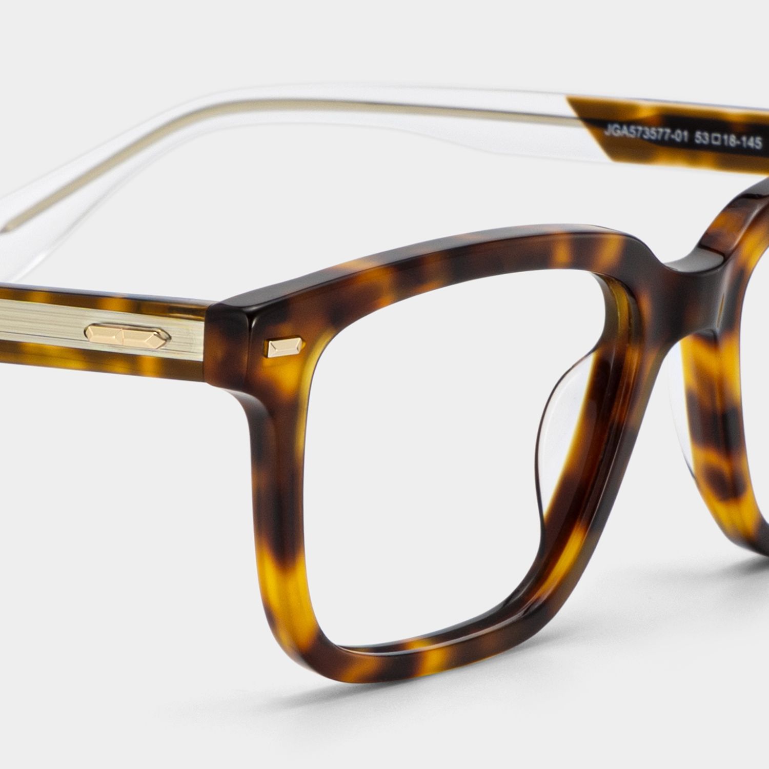 George Tortoise Rectangle Glasses for Men | ZEELOOL5