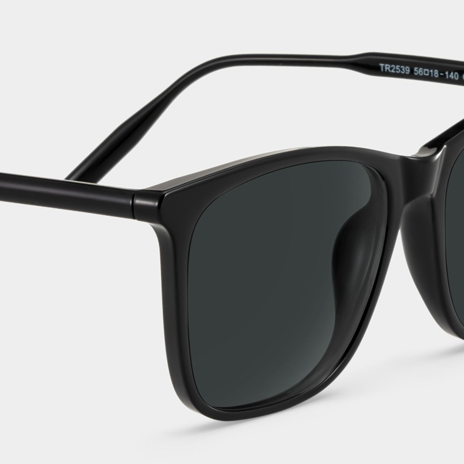 Malika Black Frame Polarized Sunglasses with square Style Online | ZEELOOL Canada5