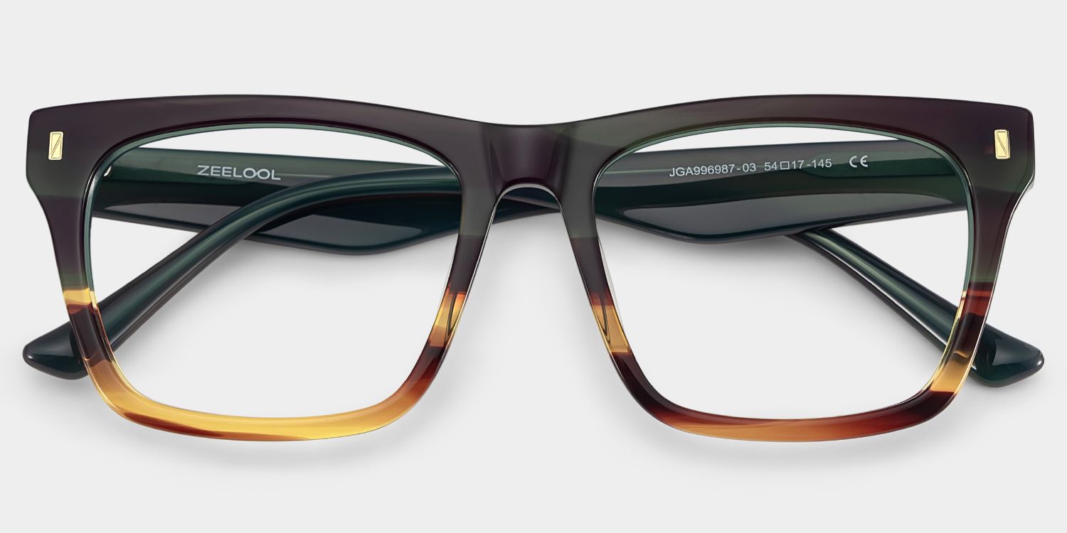 Brookins rectangular tortoise shell glasses Online | ZEELOOL2