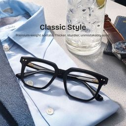 Michael Square Black Glasses0