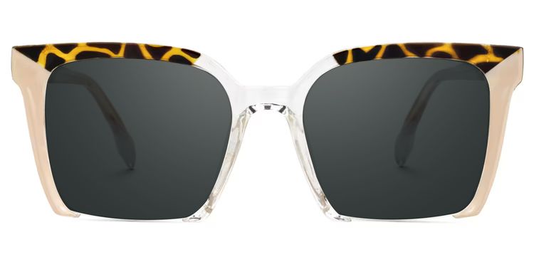 Misty Pink Square Sunglasses