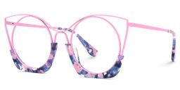 Barbara Cateye Fondant-Pink Glasses1