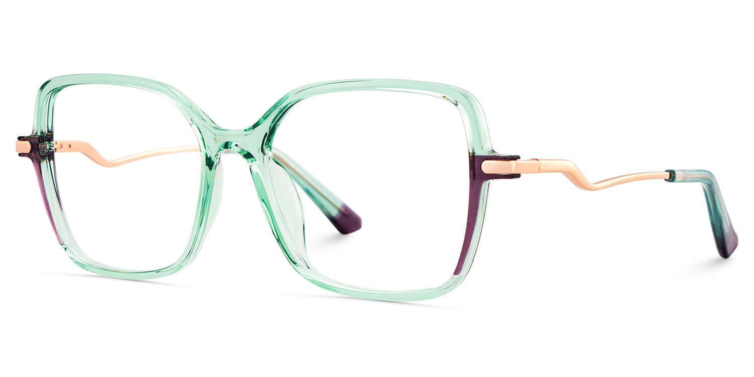 Rendon Square Green Glasses2