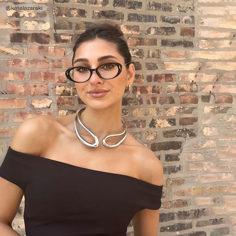 Blaire Oval Black Glasses