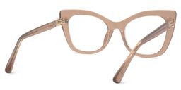 Vela Cateye Beige Glasses3