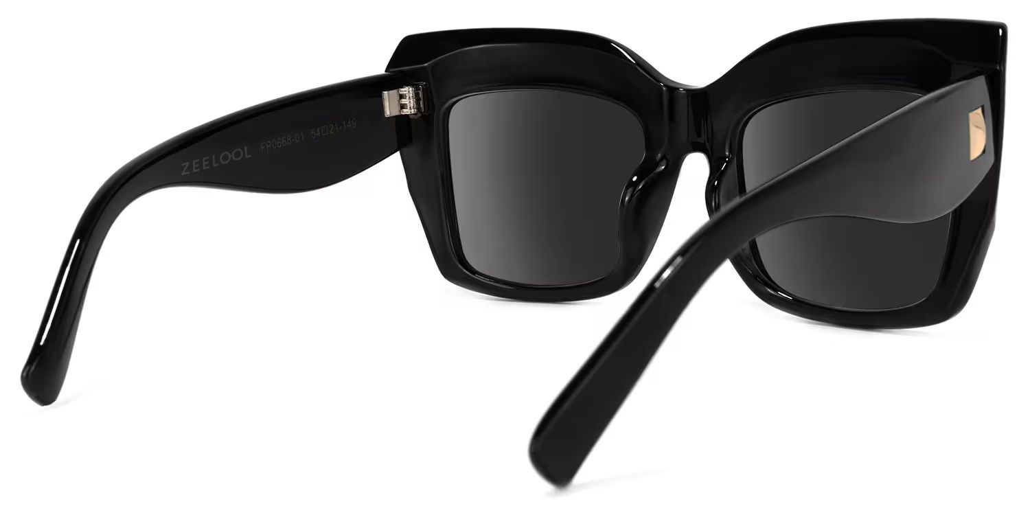 Alberta Cat Eye Black Sunglasses | ZEELOOL Canada3