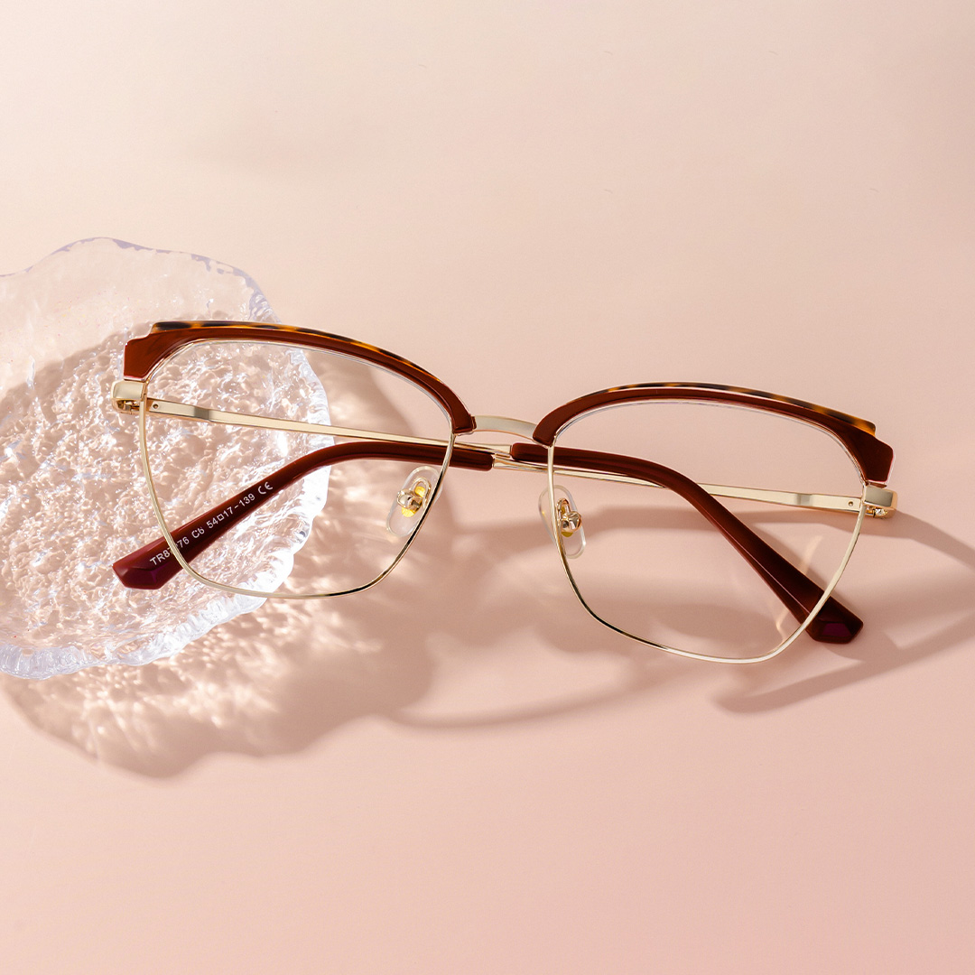 Phoebe Browline Red Frame Eyeglasses for Woman| ZEELOOL Canada0