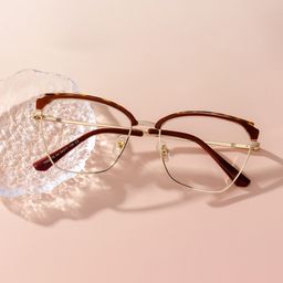 Phoebe Browline Red Glasses0