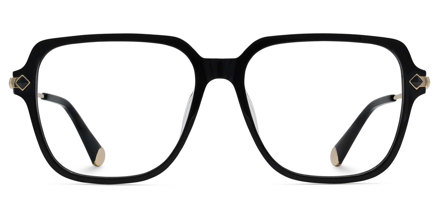 Square Eyeglasses With Black0
