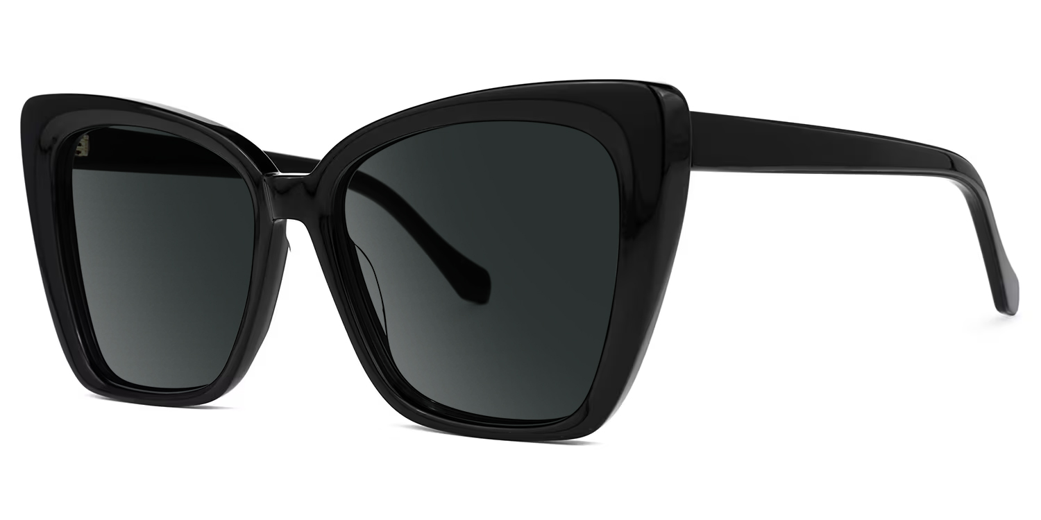 ZEELOOL Shanell Butterfly Black Glasses