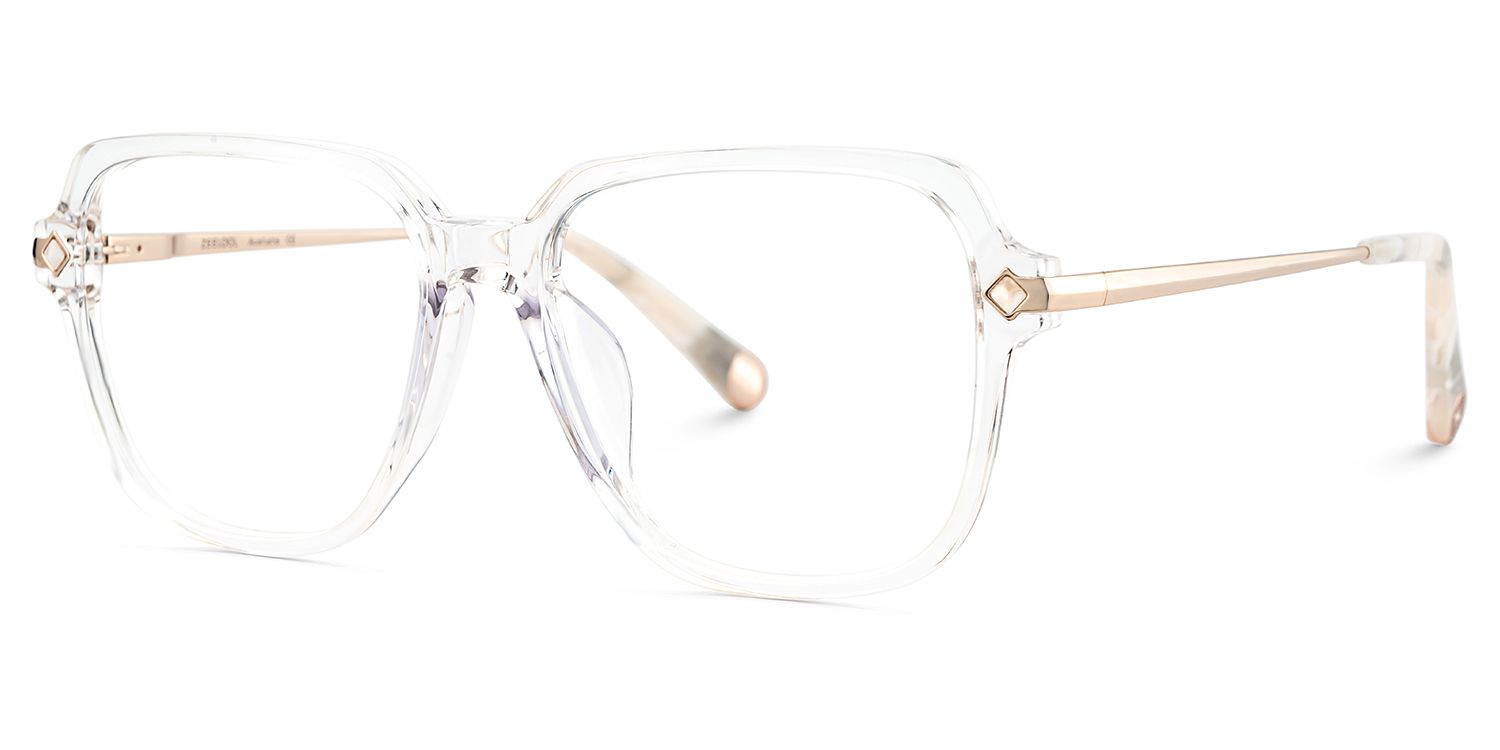 Square Eyeglasses With Clear1