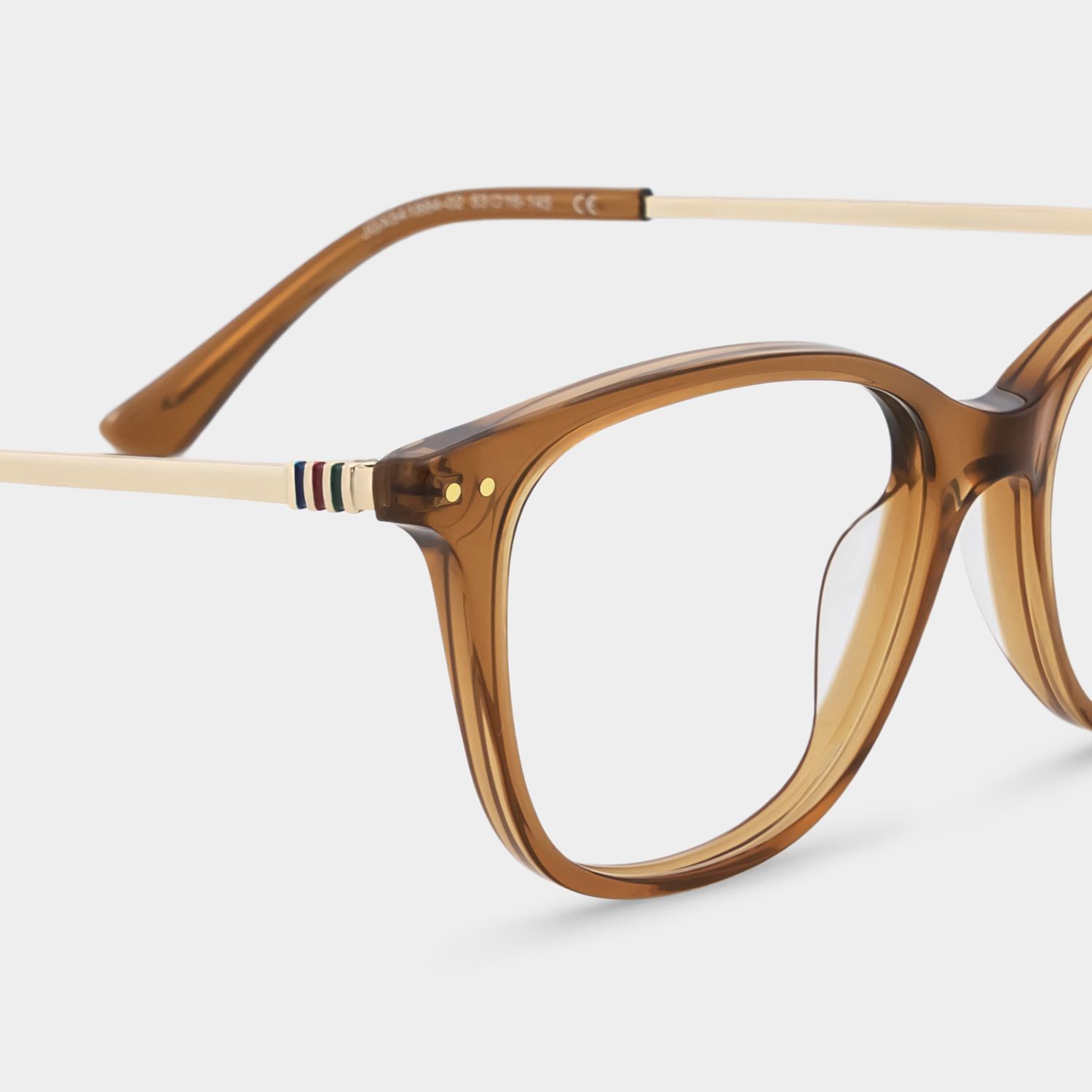 Finch Brown Rectangle Glasses | Timeless Athleisure Frame4