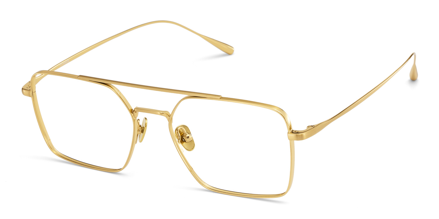 Jensen Eyeglasses in Aviator Gold Frame | ZEELOOL Canada4